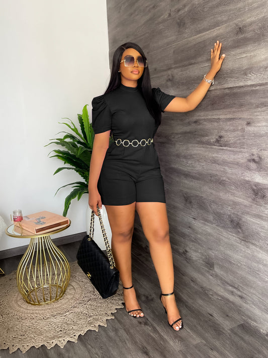 Women Round Neck Waist Controlled Casual Jumpsuit