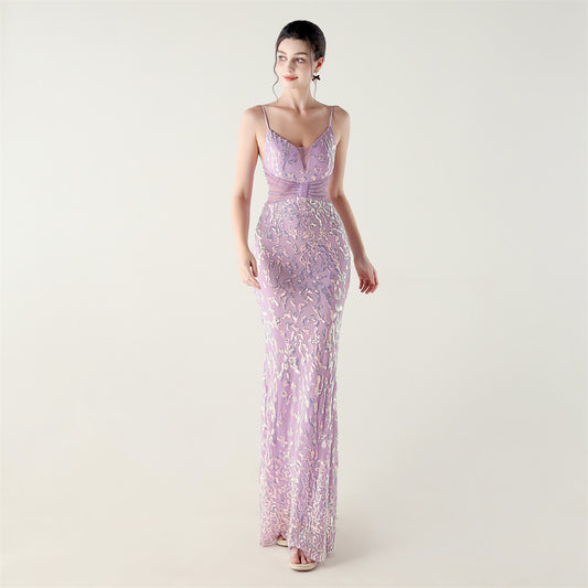 Mid Waist Deep V Plunge neck Sequin Evening Dress Beaded Hollow Out Cutout Mesh off the Shoulder Slim Fit Cocktail Shirt