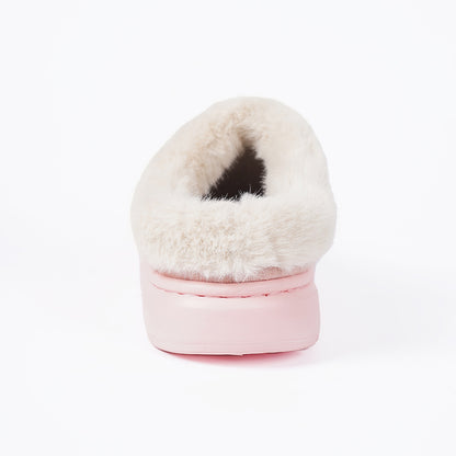 Arrival Wool Mouth Stretch Band Fluffy Slippers Home Non Slip Warm Cotton Slippers Winter Women Thickened Velvet Cotton Slippers
