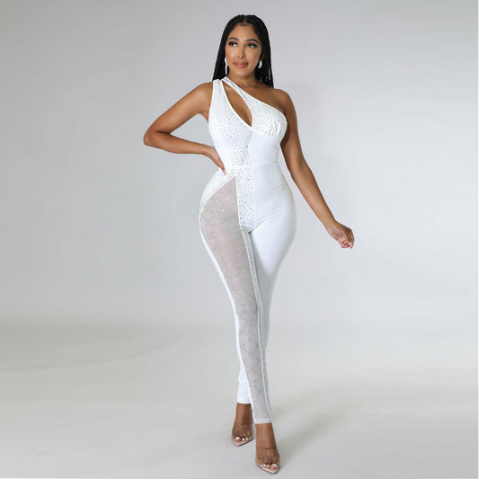Sexy Slim Drilling One Piece Nightclub Uniforms